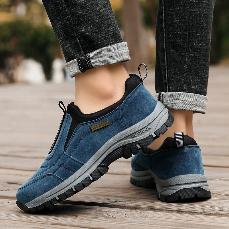Worn outdoors on a gravel path